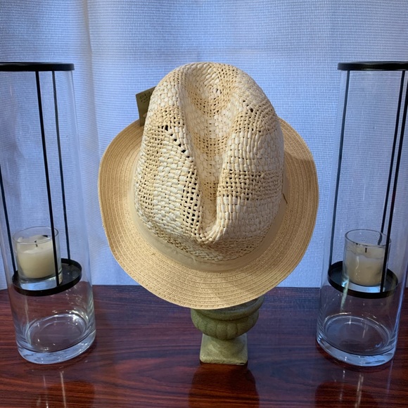 New D&Y Hand Block Crafted Beige Fedora - Picture 3 of 6